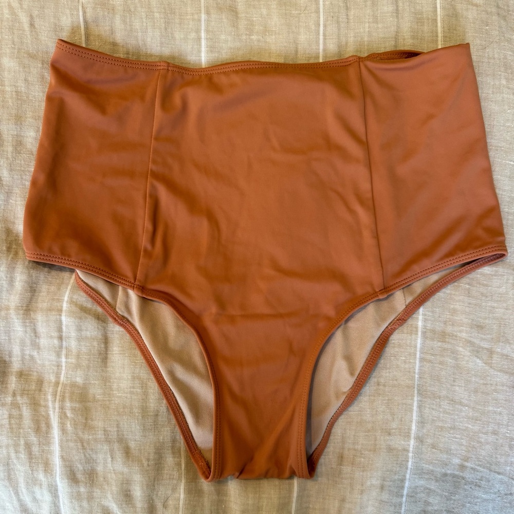 Kortni Jeane Cashew Cut High high waisted swim bottom